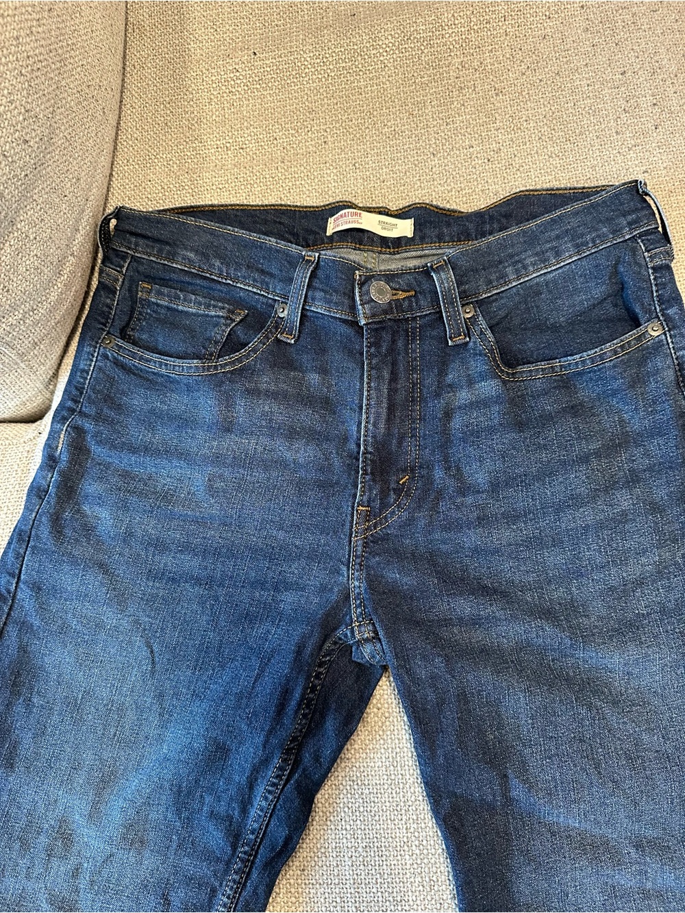 Levi's Slim Straight Dark Blue Denim Jeans